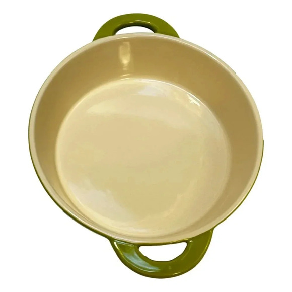 Denby Casserole Green Cream with Lid Pottery Ceramic UK - Picture 4 of 10